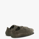 Brown sneaker, back view