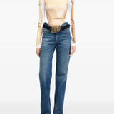Tan top, full body view