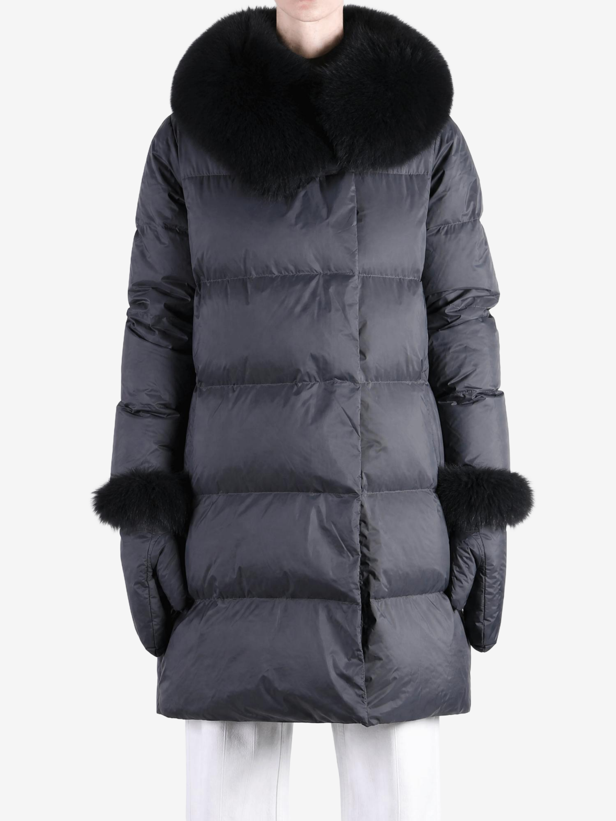 Black jacket, full body view