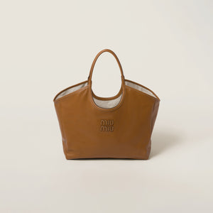 MIU MIU - Women Ivy Leather Shopping Bag