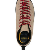 Tan sneaker, side view