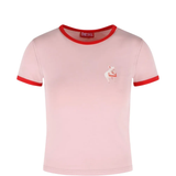 pink t-shirts,front view