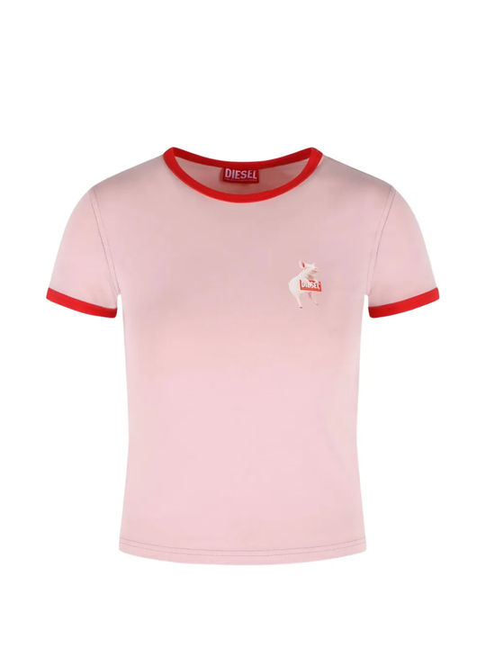pink t-shirts,front view