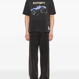 Black t-shirt, full body view