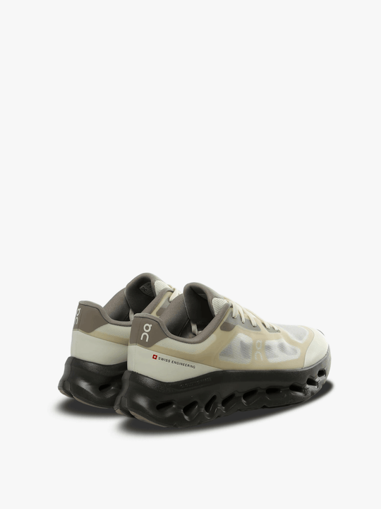 tan sneaker , back view