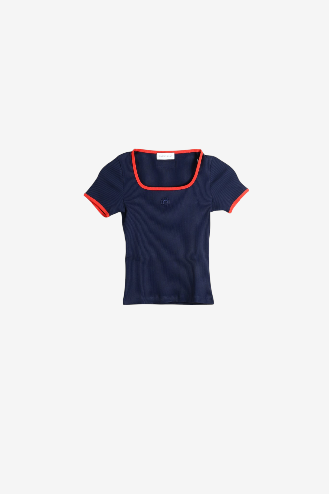 Navy t-shirt, front view
