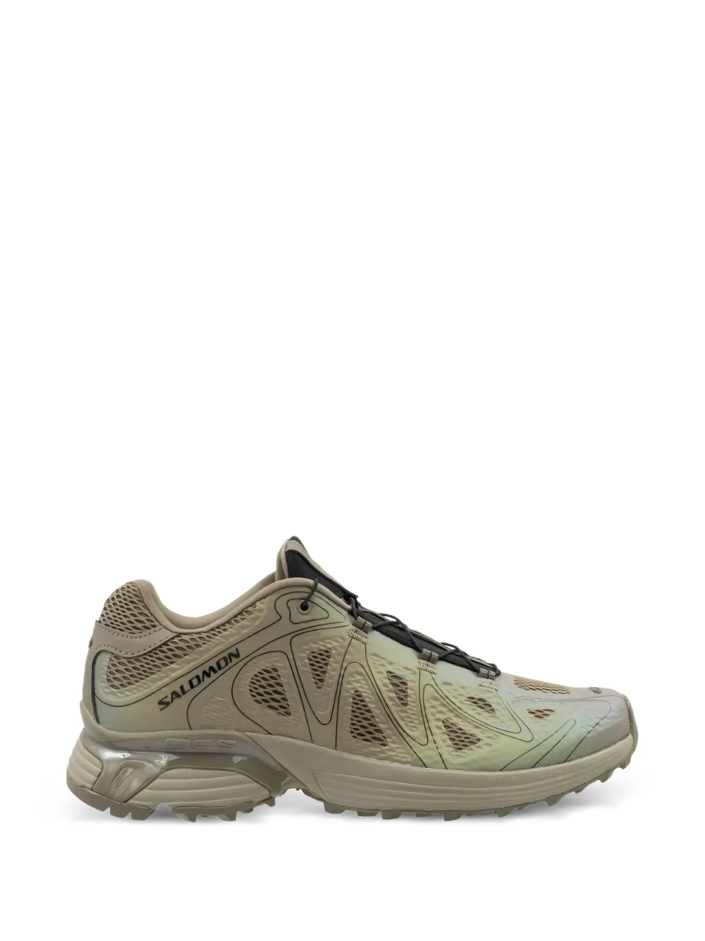 Green shoes, side view