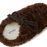 Brown mules, top view