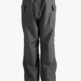 Grey pants worn by a person, showing the pants fit
