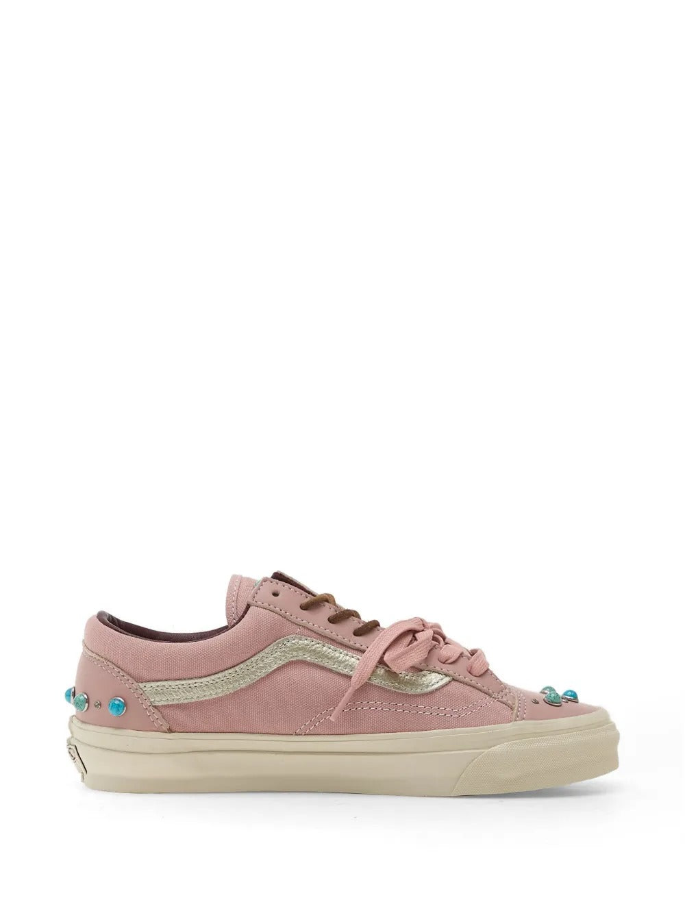 Pink sneakers, front view
