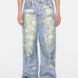 Blue jeans, full body view