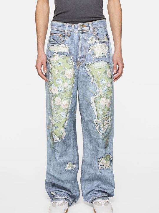 Blue jeans, full body view