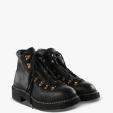 Black boots, front view