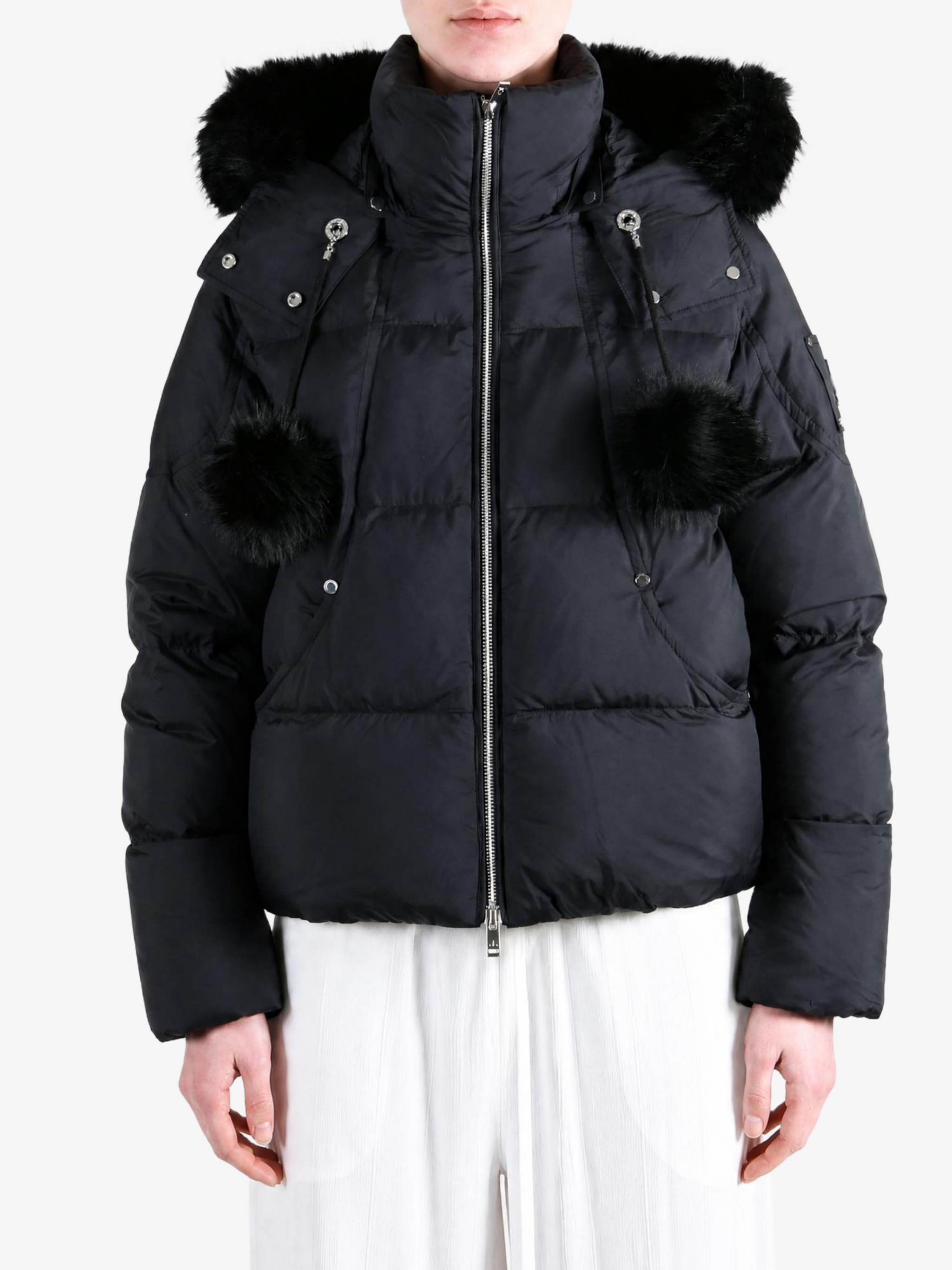 Black jacket, front view