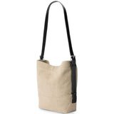 Tan bag, front view