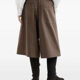 Brown pants, full body view