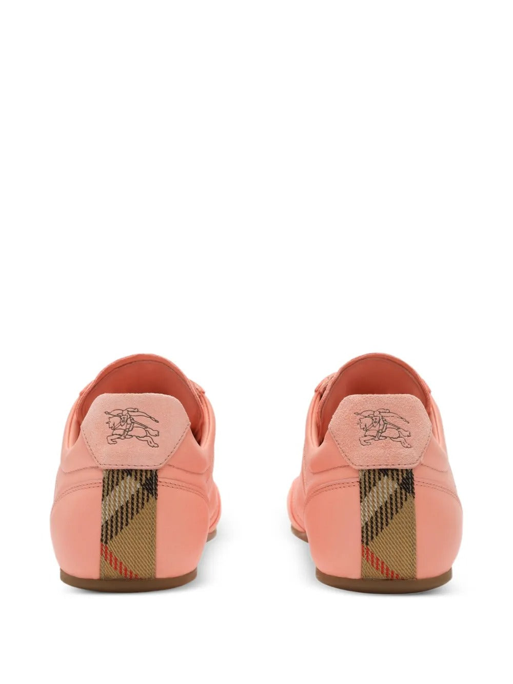 Pink sneaker, back view