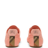 Pink sneaker, back view