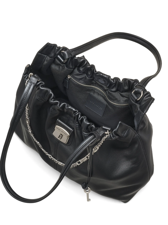 black bag, top view
