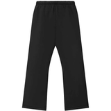 Black pants, back view showing relaxed fit