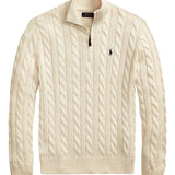 Creme sweater, front view