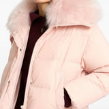 YVES SALOMON - Women Fur Collar Down Puffer Jacket