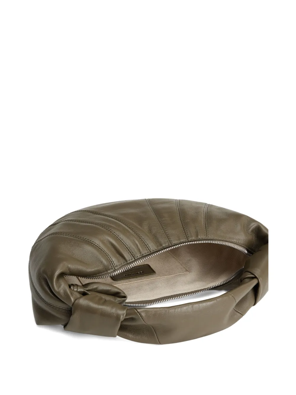 Green bag, inside view