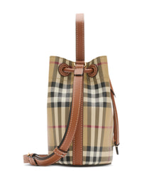 BURBERRY - Women Mini Drawstring Bucket Vintage Check Bag