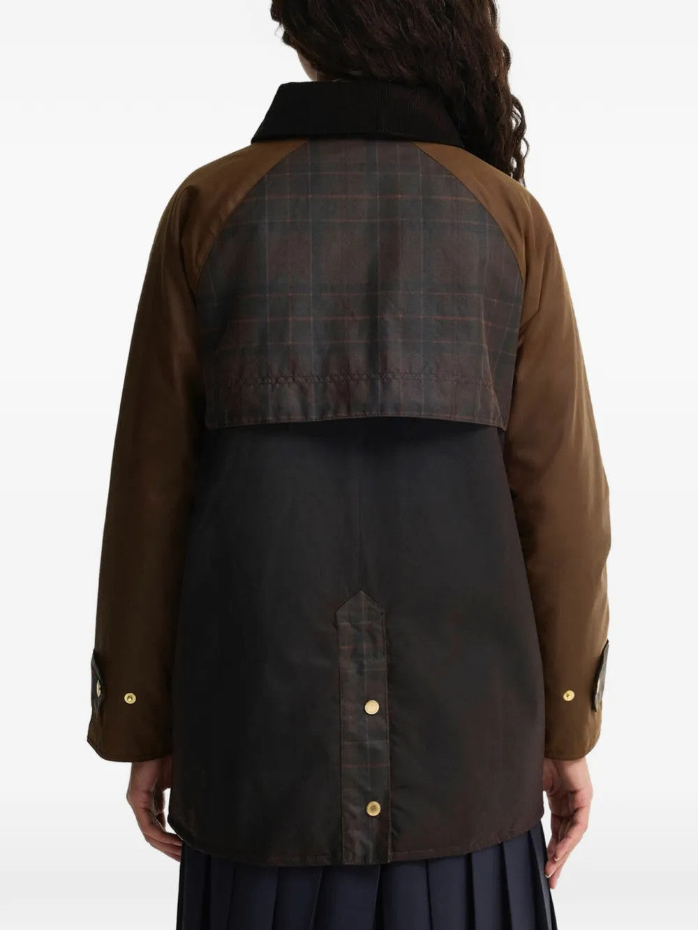 Brown jacket, full body view