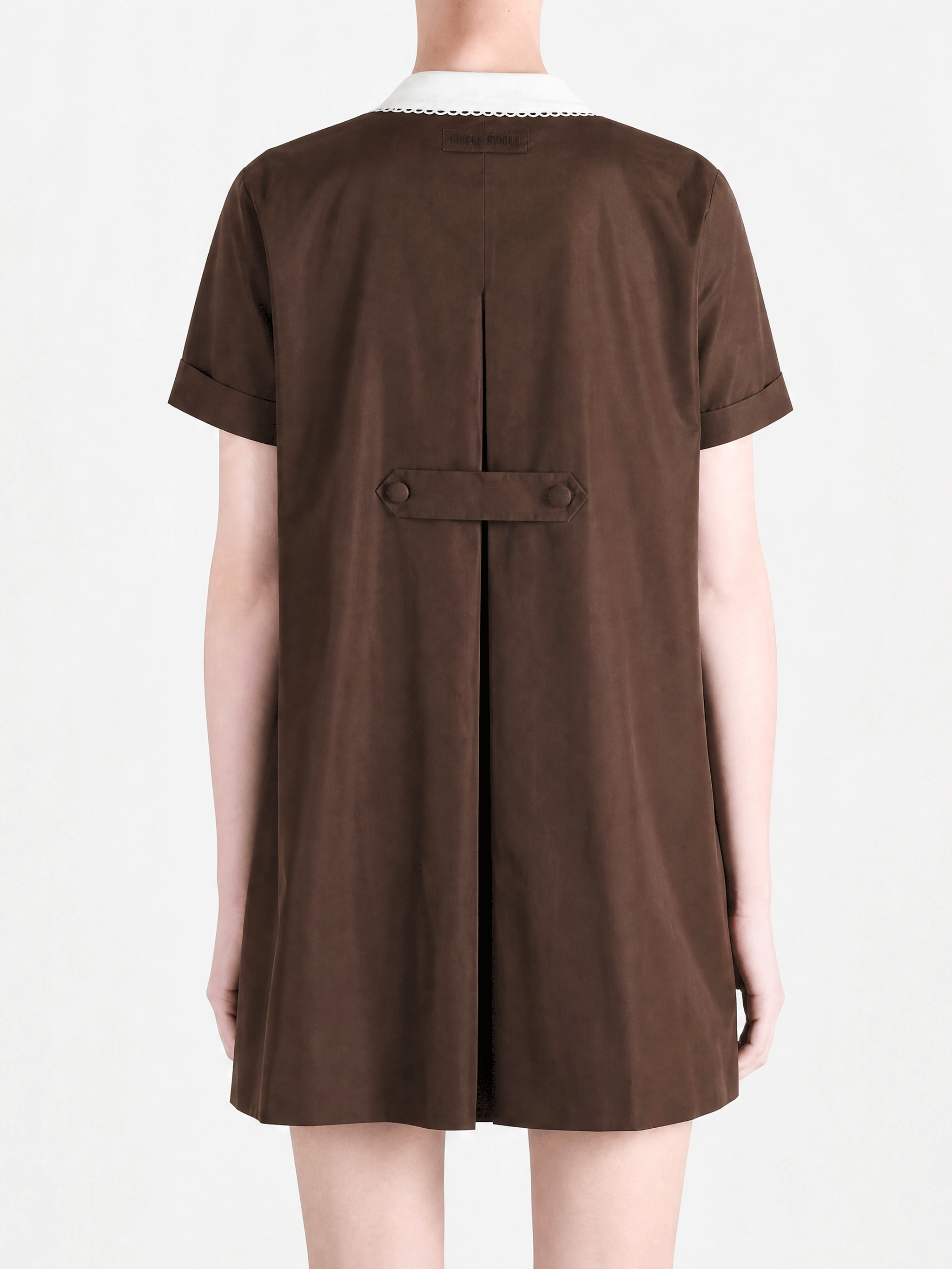 Brown dress, full body view
