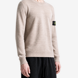 Tan hoodie, full body view