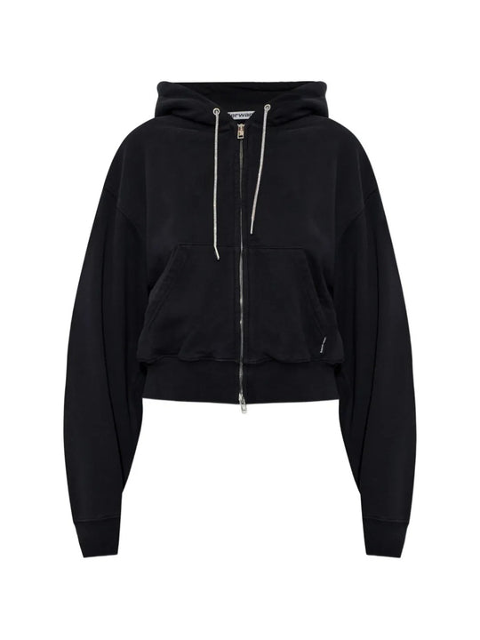Black hoodie, front view