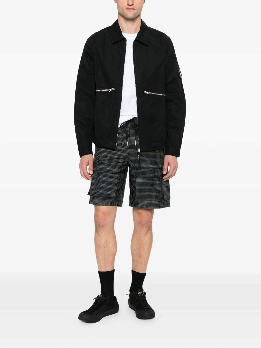 Black coats full body view