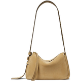Tan bags, front view