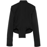 Black jacket, front view