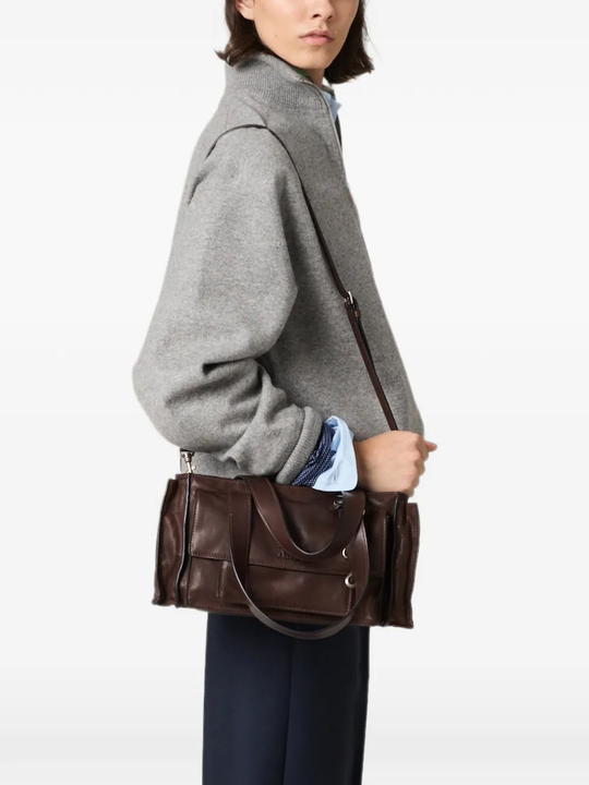 Brown bag, side view