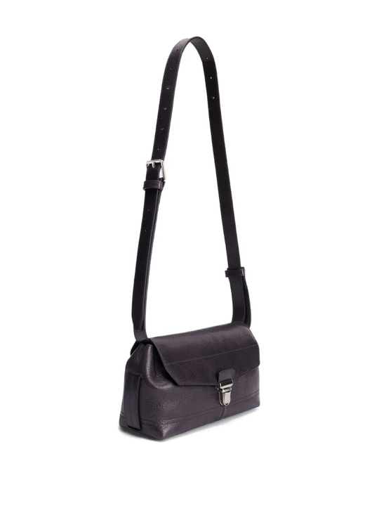 Purple bag, side view