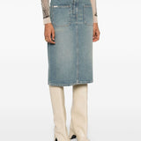 COURRÈGES - Women 2-Pocket Denim Skirt