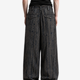 Brown pants, full body view