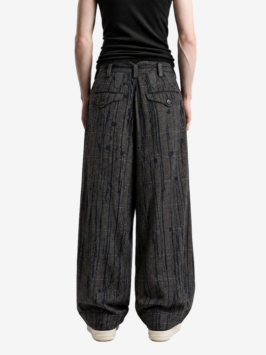 Brown pants, full body view