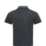 Black shirt, back view