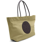 Tan bag, front view