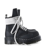 RICK OWENS X DR. MARTENS - Women Quad Sole Steel Toe Boot