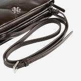 Close up of brown bags, showing texture of the fabric