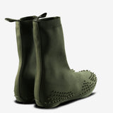 Green shoes,back view