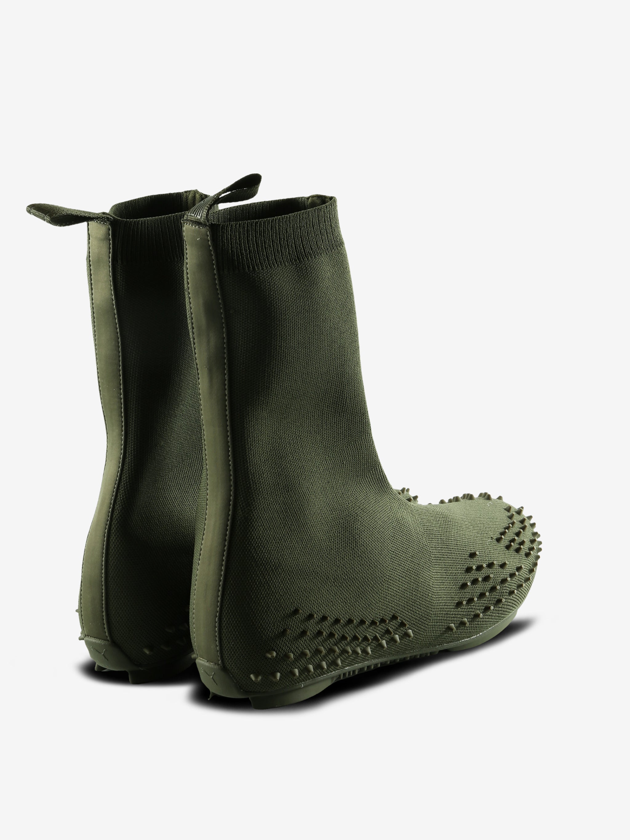 Green shoes,back view