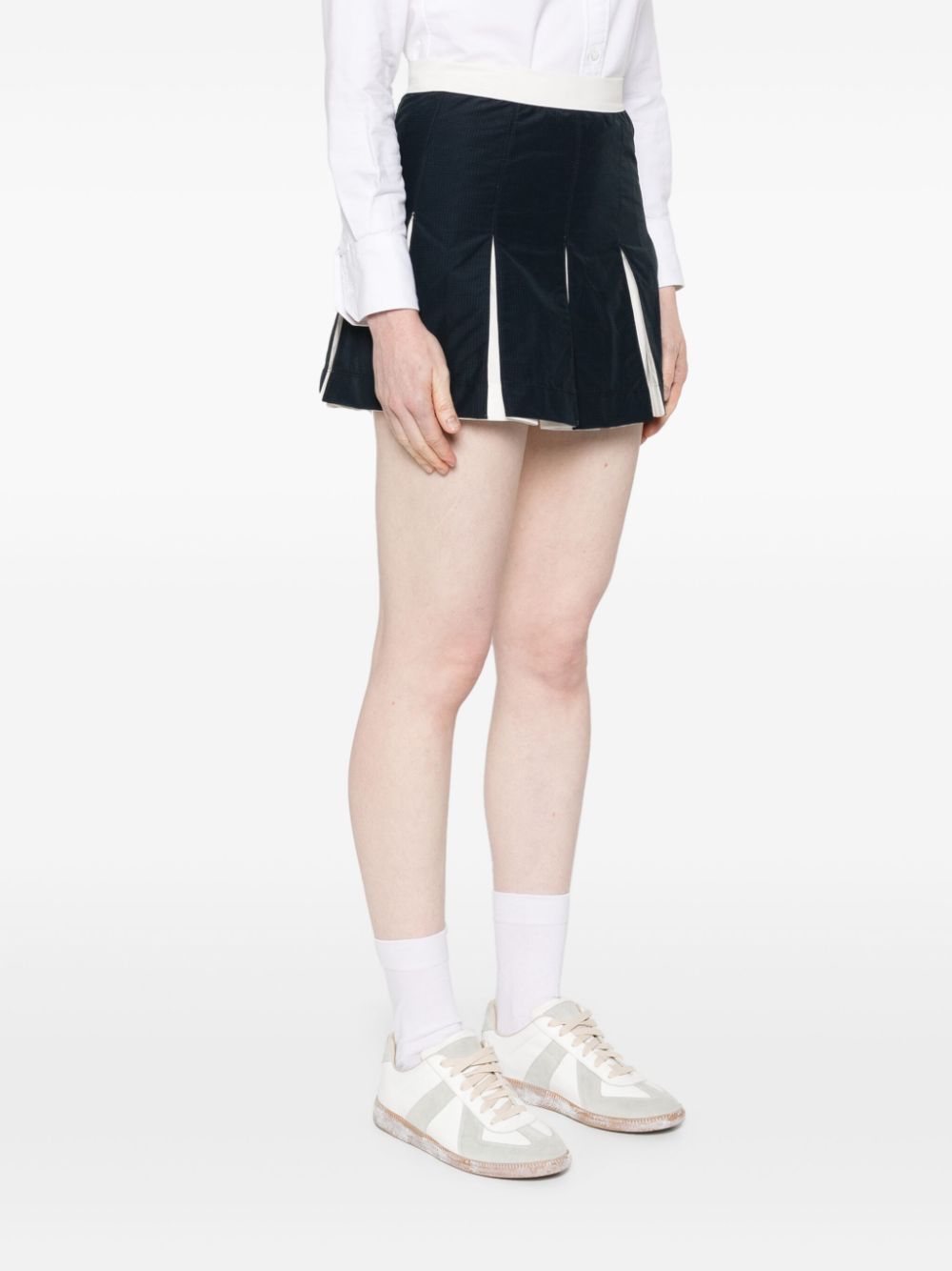 THOM BROWNE - Women Mini Box Pleat Skirt