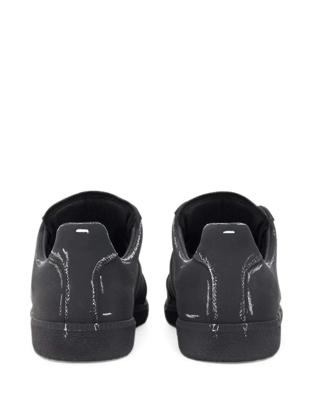 Black shoes, back view