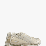 Tan shoes, side view