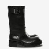 Black boots, front view